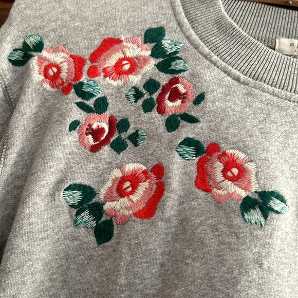 Miles by Madewell Embroidered Cropped Sweatshirt - Picture 3 of 3